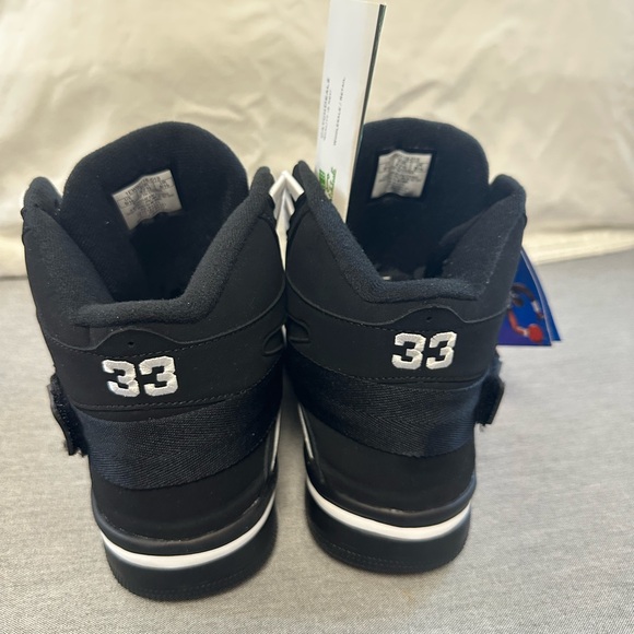 PATRICK EWING 9.5 MENS SNEAKERS 33 CONCEPT HI BLACK WHITE BASKETBALL SHOES CHARM - Picture 7 of 16